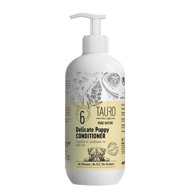 Tauro Pro Line Pure Nature Delicate Puppy, gentle coat conditioners for puppies