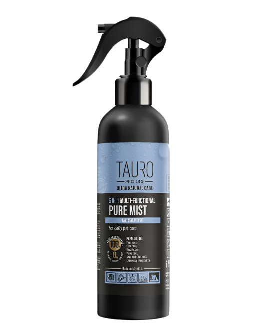 TAURO PRO LINE Ultra Natural Care 6in1 Multi - functional Pure Mist for daily pet care, multifunctional product for dogs and cats daily body care