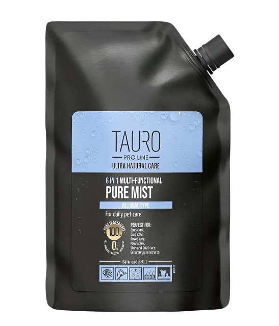 TAURO PRO LINE Ultra Natural Care 6in1 Multi - functional Pure Mist for daily pet care, multifunctional product for dogs and cats daily body care