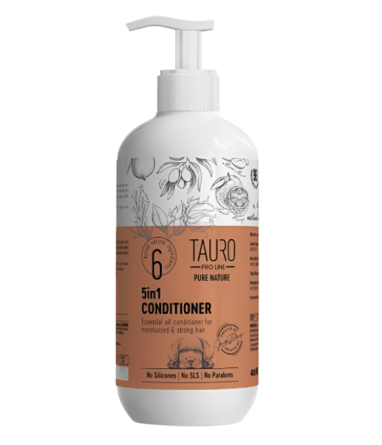 Tauro Pro Line Pure Nature 5in1, moisturizing coat conditioner for dogs and cats
