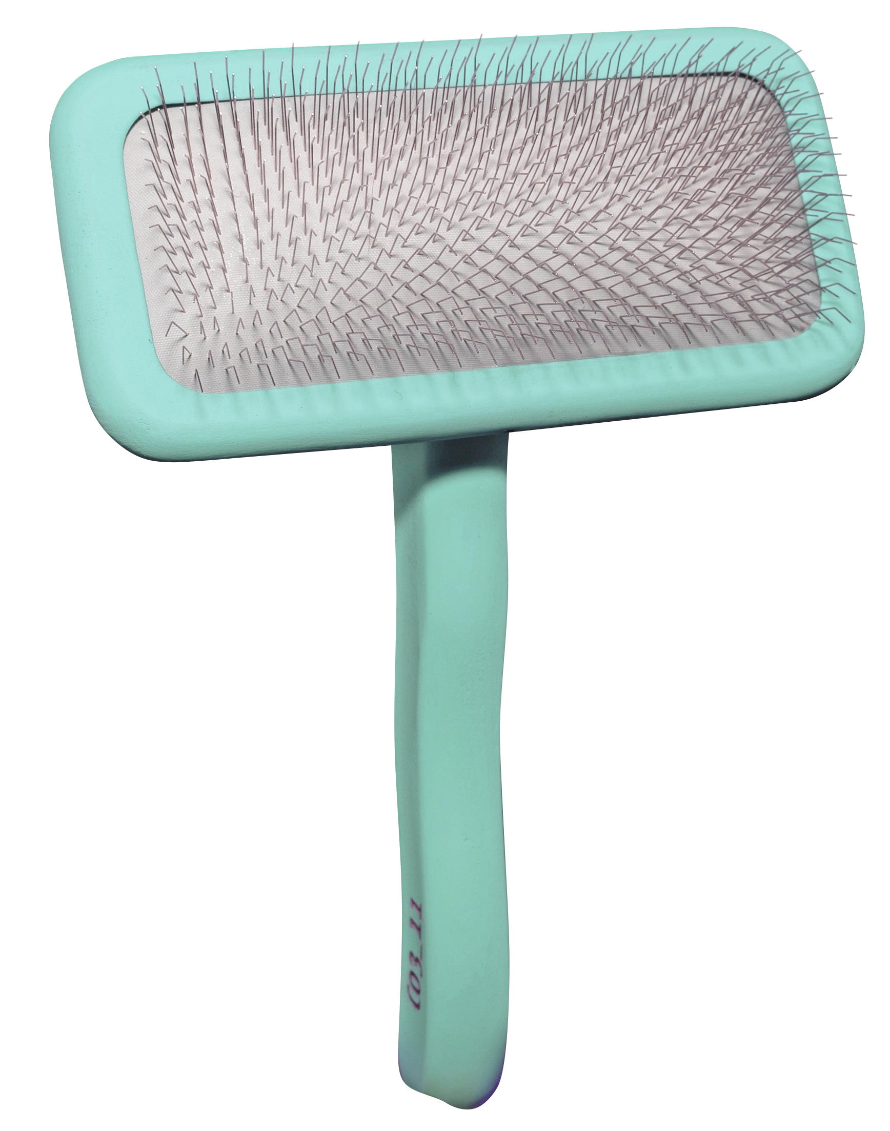 Brush TAURO PRO LINE, wooden, rectangular shape, teeth 11 mm