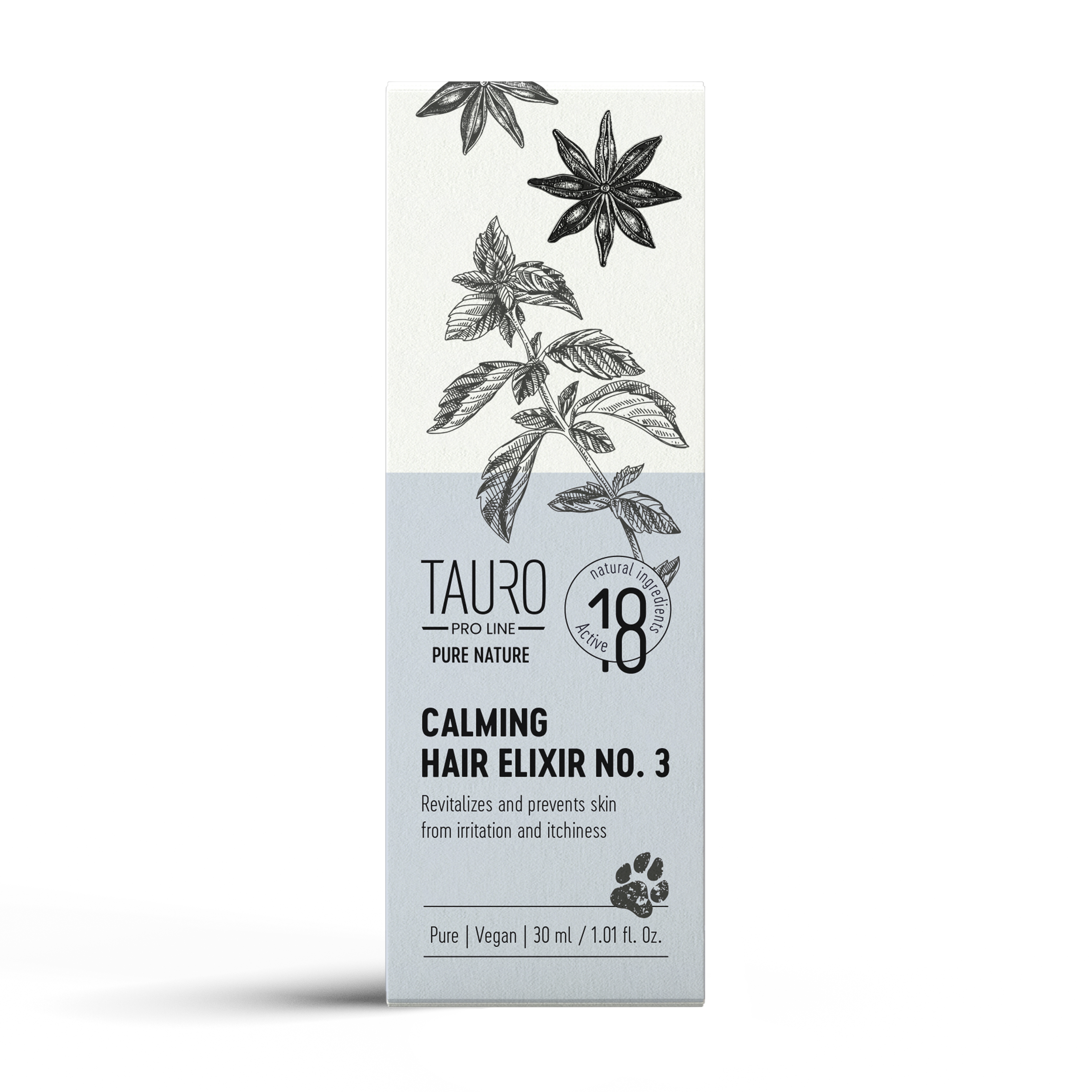 TAURO PRO LINE Pure Nature Calming Elixir No. 3, for calming dogs and cats coat and skin
